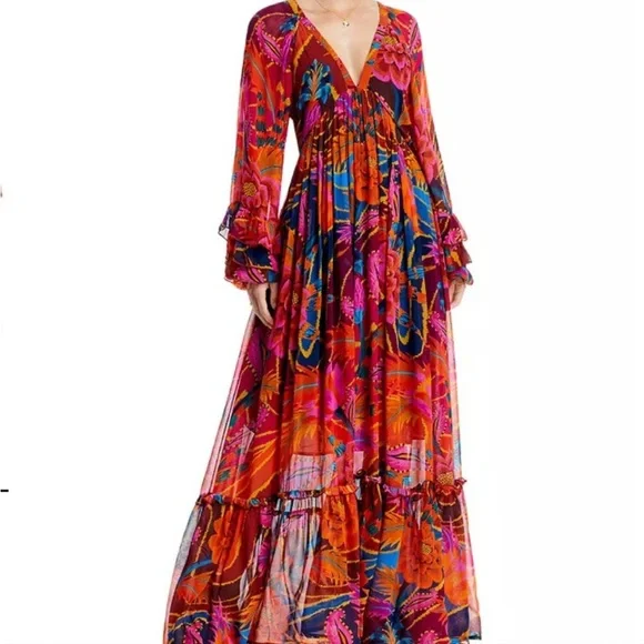 FARM Rio Vibrant Floral Maxi Dress - Picture 2 of 6